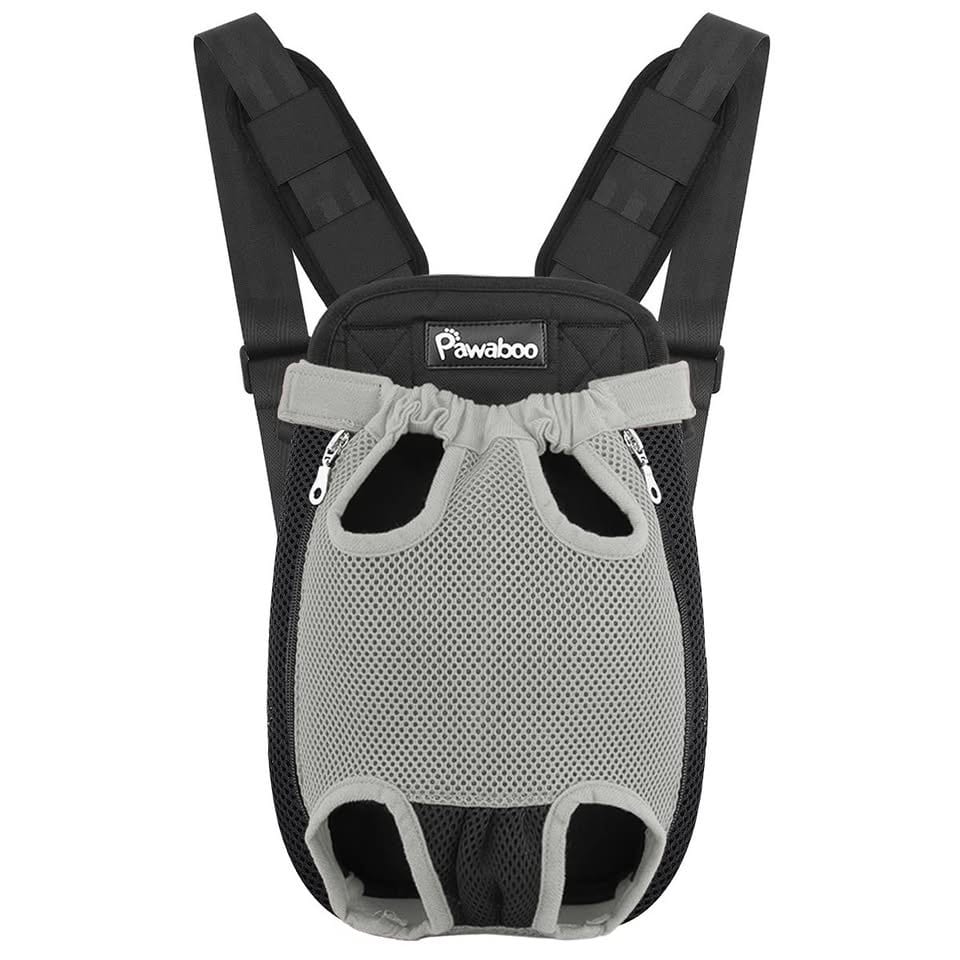 Pawaboo Pet Carrier Backpack, Adjustable Pet Front Cat Dog Carrier Backpack Travel Bag, Legs Out