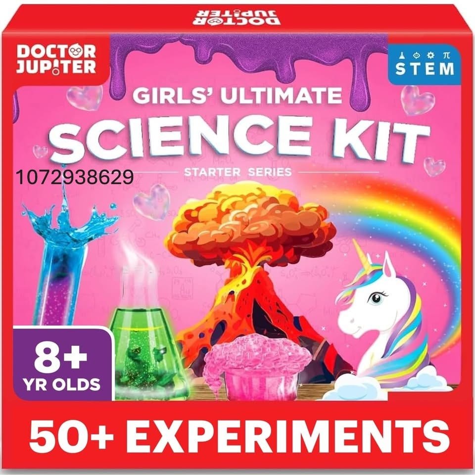 Doctor Jupiter Girls' Science Kit, Chemistry Set for Kids Ages 8-10-12-14