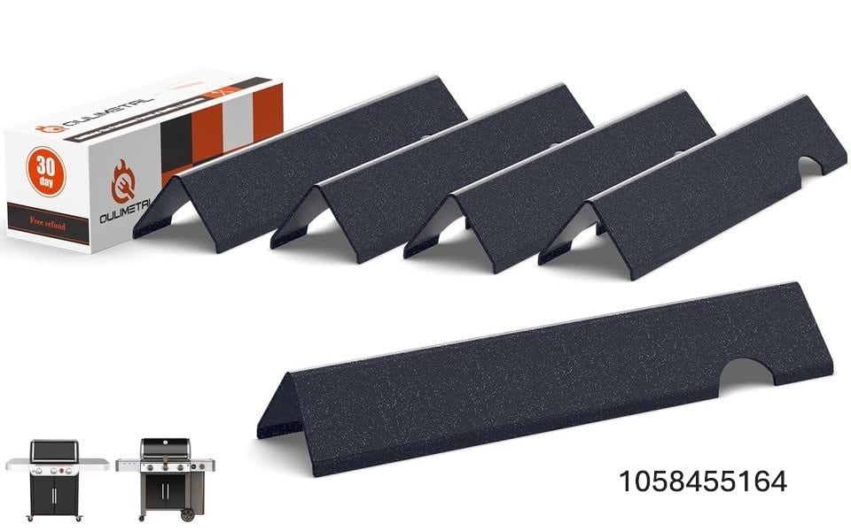 QuliMetal GS4 Genesis II Flavorizer Bars for Weber Genesis II/LX 300, Genesis II E Grills, 17-Inch