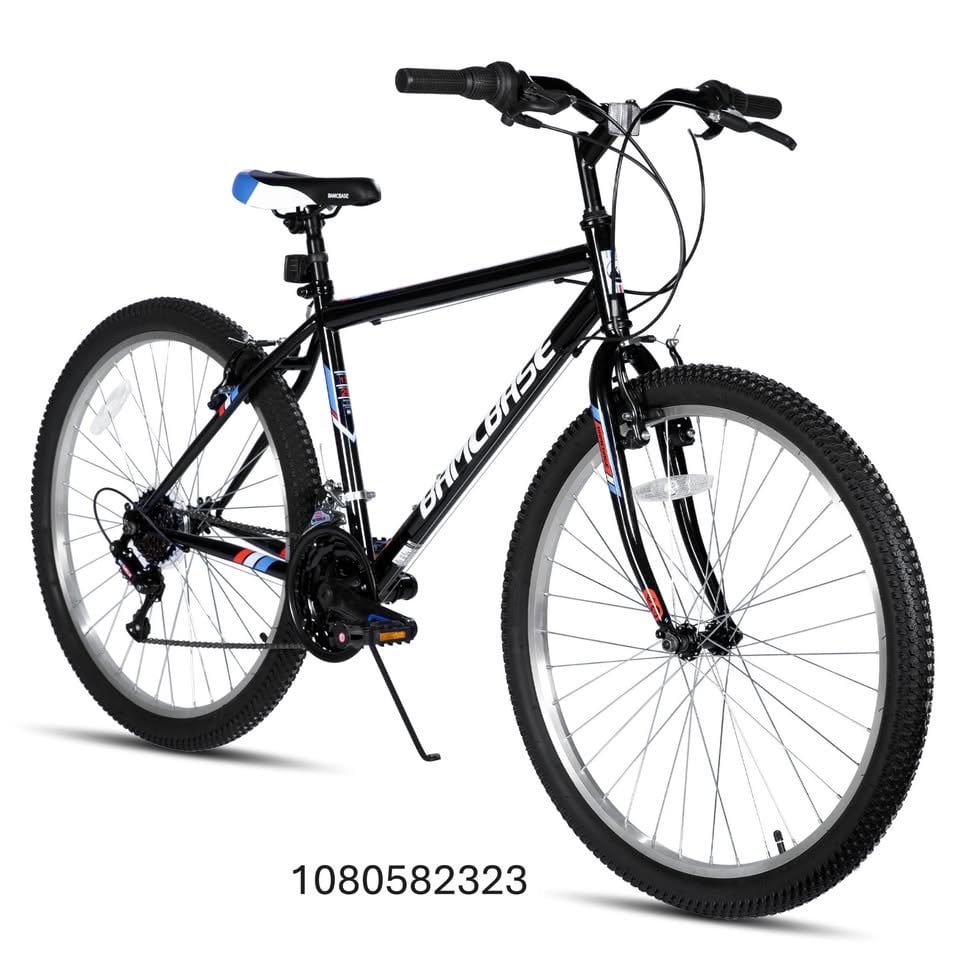 HH HILAND 24 inch Mountain Bike for Men and Women, 18 Speeds High-Carbon Steel Frame