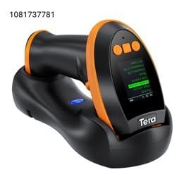 Tera Barcode Scanner Wireless with Screen: Pro Version 1D 2D QR with Setting Keypad Charging