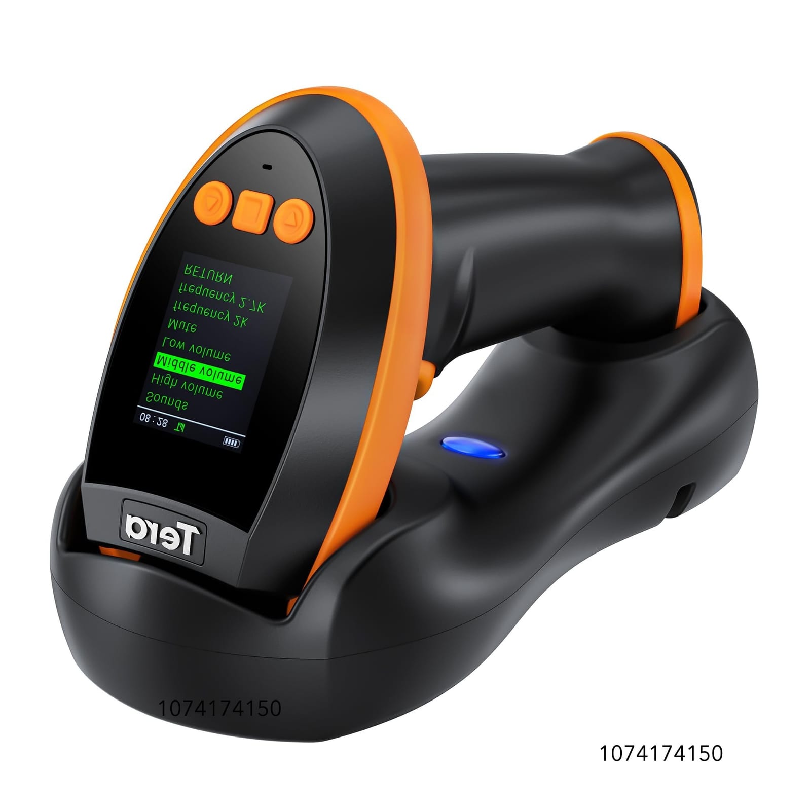 Tera Barcode Scanner Wireless with Screen: Pro Version 1D 2D QR with Setting Keypad