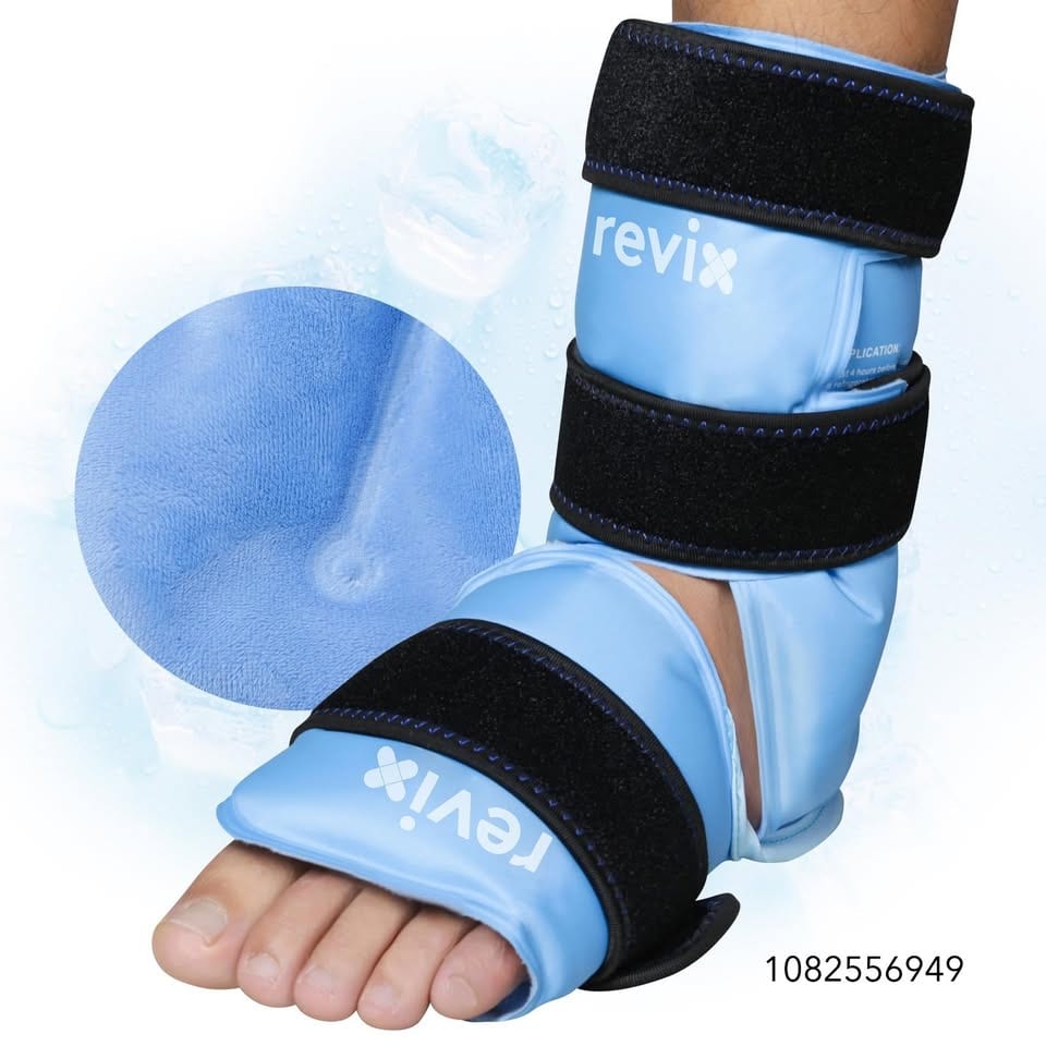 REVIX Ankle Ice Pack Wrap for Foot