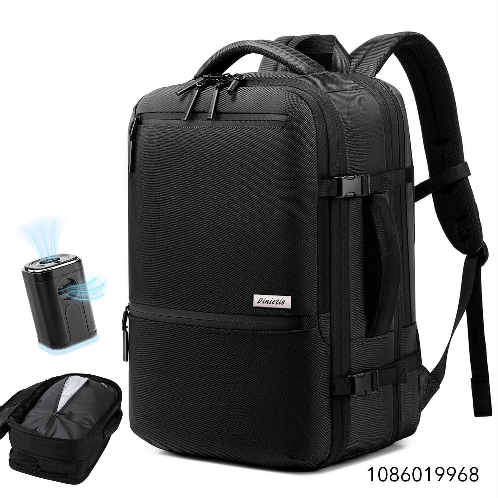 Dinictis Vacuum Seal Backpack 60L with Pump, Expandable Backpack with Vacuum Compression